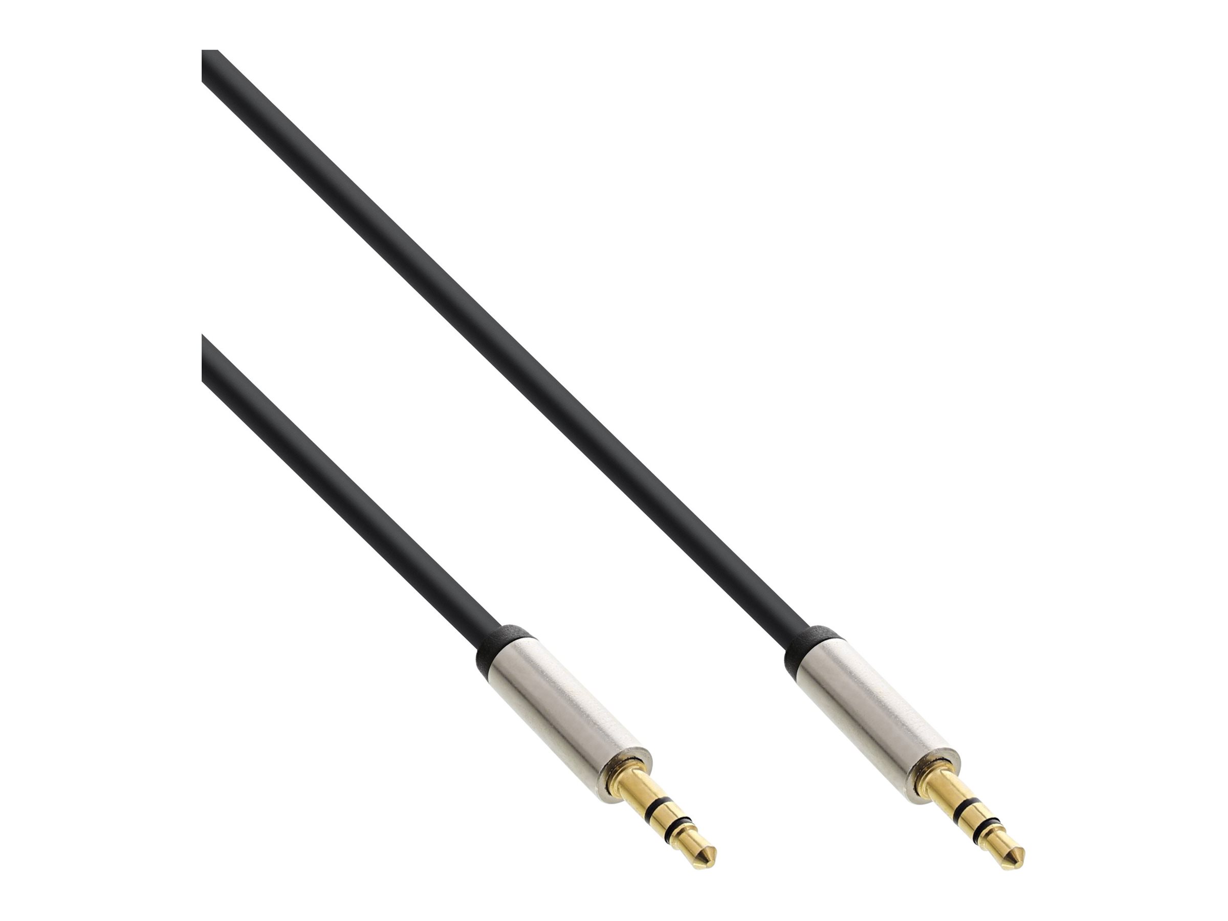 INLINE Slim Audio Klinke Kabel 3.5mm St/ST Stereo 0.5m