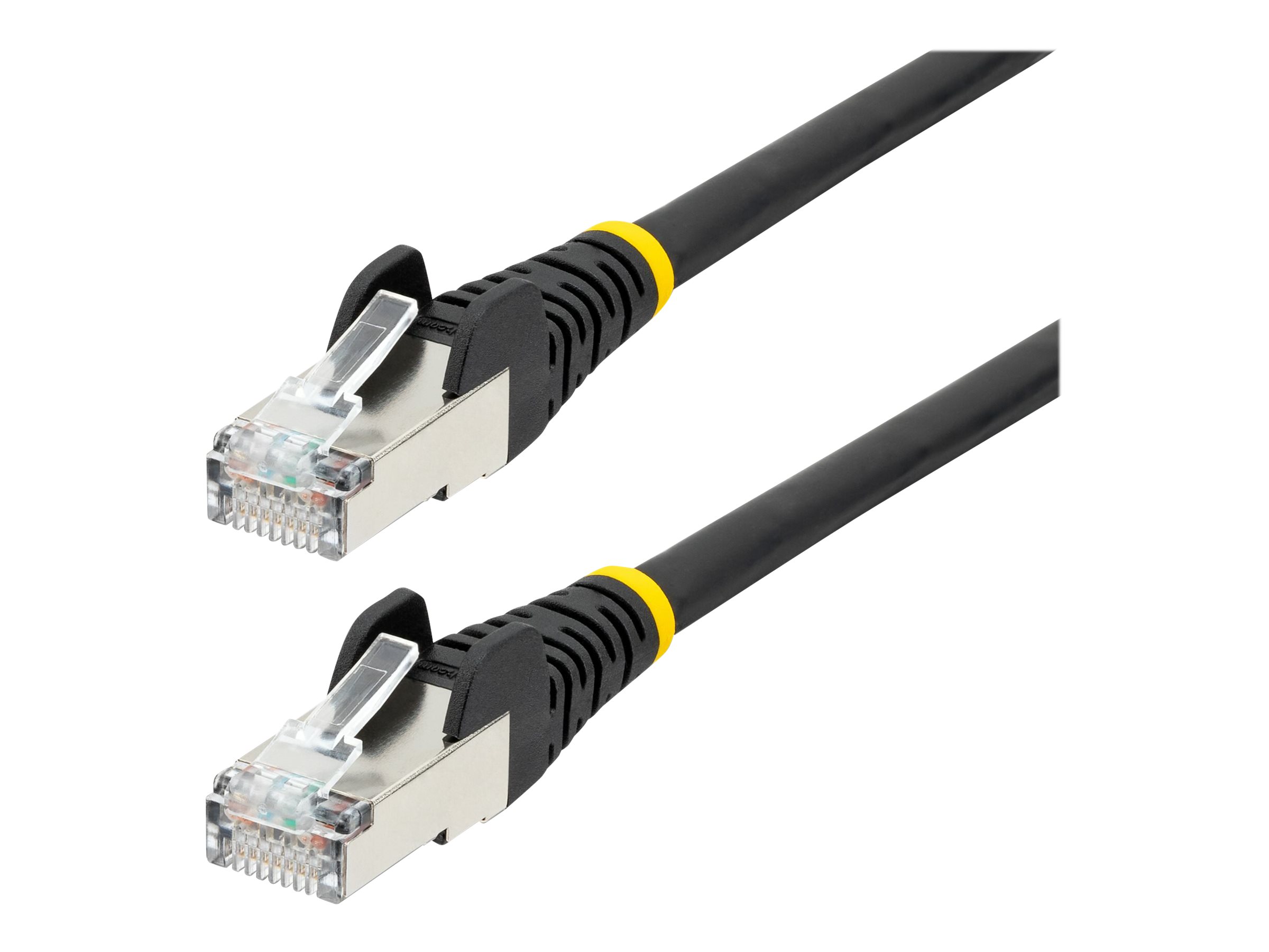 STARTECH.COM 50cm CAT6a Ethernet Cable Black Low Smoke Zero Halogen LSZH 10GbE 100W PoE S/FTP Snagless RJ-45 Network Patch Cord STARTECH.COM 50cm CAT6a Ethernet Cable Black Low Smoke Zero Halogen LSZH 10GbE 100W PoE S/FTP Snagless RJ-45 Network Patch Cord