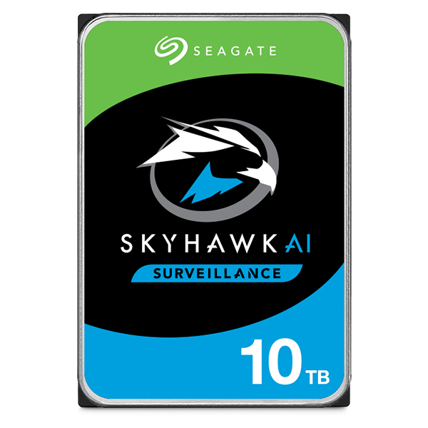 SEAGATE Surveillance AI Skyhawk 10TB HDD SATA 6Gbs 256MB cache 8,9cm 3,5Zoll BLK P
