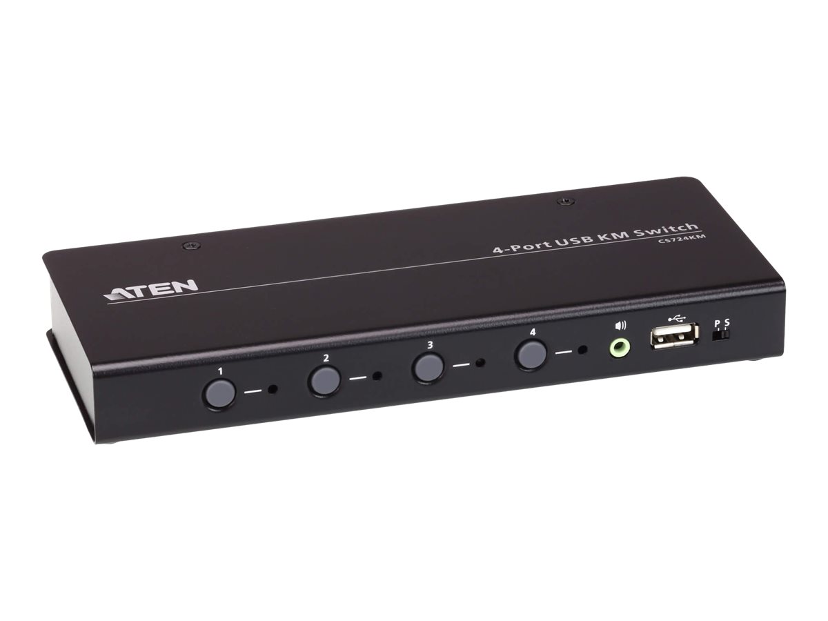 ATEN CS724KM USB Boundless KM Switch - Schalter Tastatur/Maus/USB/Audio