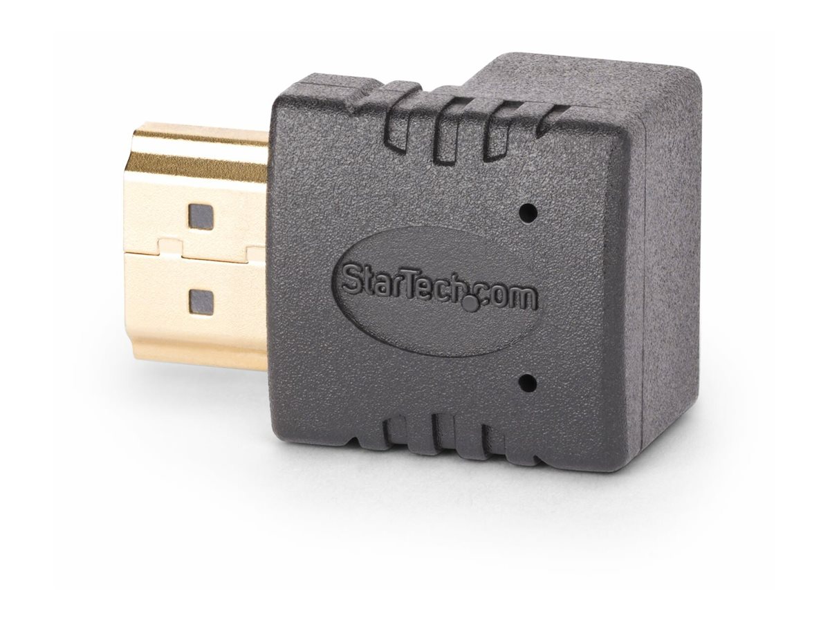 STARTECH.COM HDMI Winkelstecker Aufwaertsgewinkelter HDMI Adapter/Port Saver 4K 60Hz HDMI 2.0 Steckeradapter/Verlaengerung