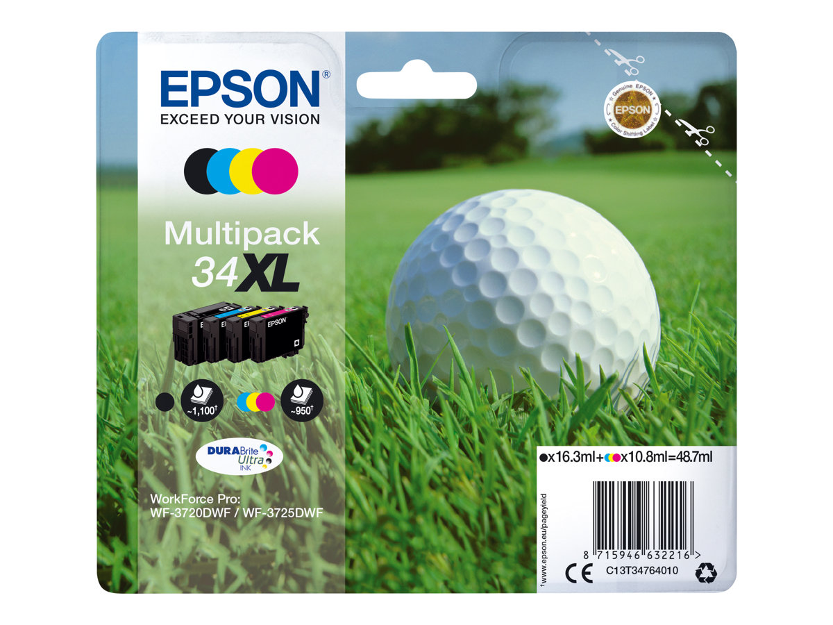 C13T34764010 EPSON WF Tinte (4) cmyk HC C13T34764010 EPSON WF Tinte (4) cmyk HC