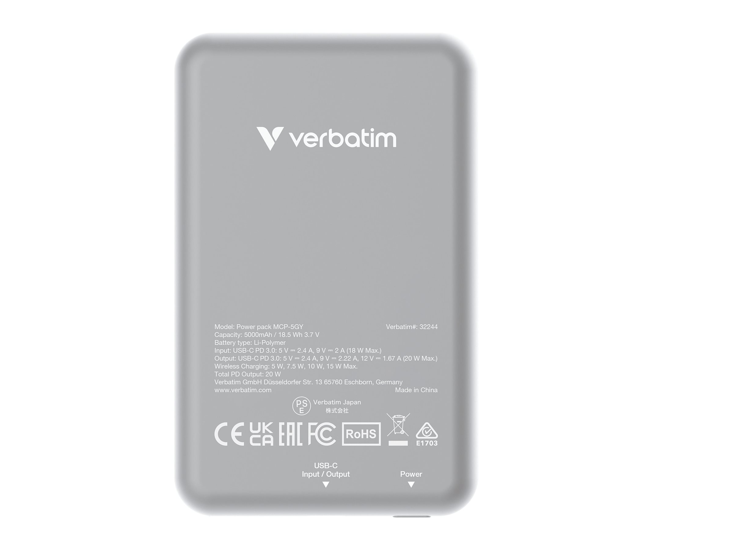 32244 VERBATIM ChargeNGo Powerbank