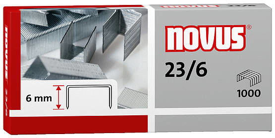 1.000 novus Heftklammern 23/6