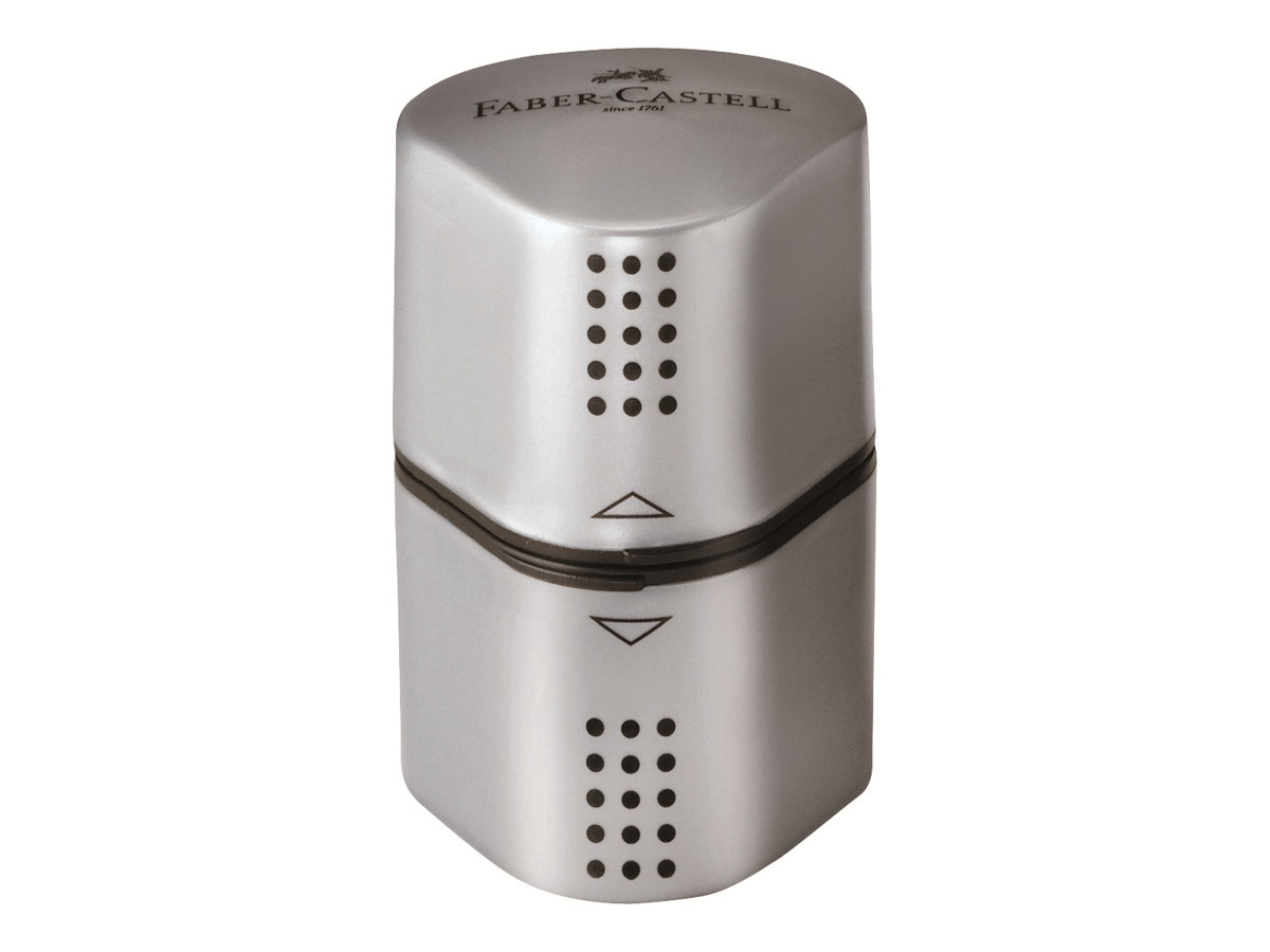 FABERCASTELL Dosenspitzer dreifach GRIP 2001 silber
