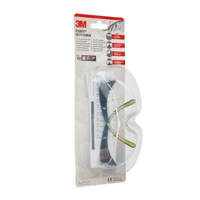 3M Schutzbrille SecureFit schwarz, grün, 1 St