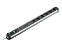 Bachmann Steckdosenleiste PRIMO ALU, 6-fach, schwarz 1,0m, ohne Schalter Bachmann Steckdosenleiste PRIMO ALU, 6-fach, schwarz 1,0m, ohne Schalter
