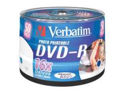 VERBATIM DVD-R 4.7GB 16x IW (50) SP