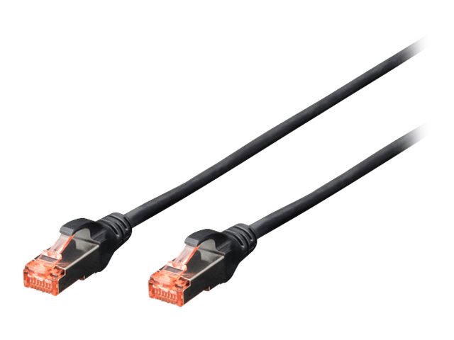 DIGITUS CAT 6 S/FTP Patchkabel, 10 StÃ¼ck, 2m, schwarz