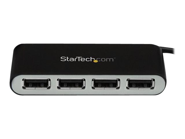 STARTECH.COM 4-Port Portable USB 2.0 Hub with Built-in Cable STARTECH.COM 4-Port Portable USB 2.0 Hub with Built-in Cable