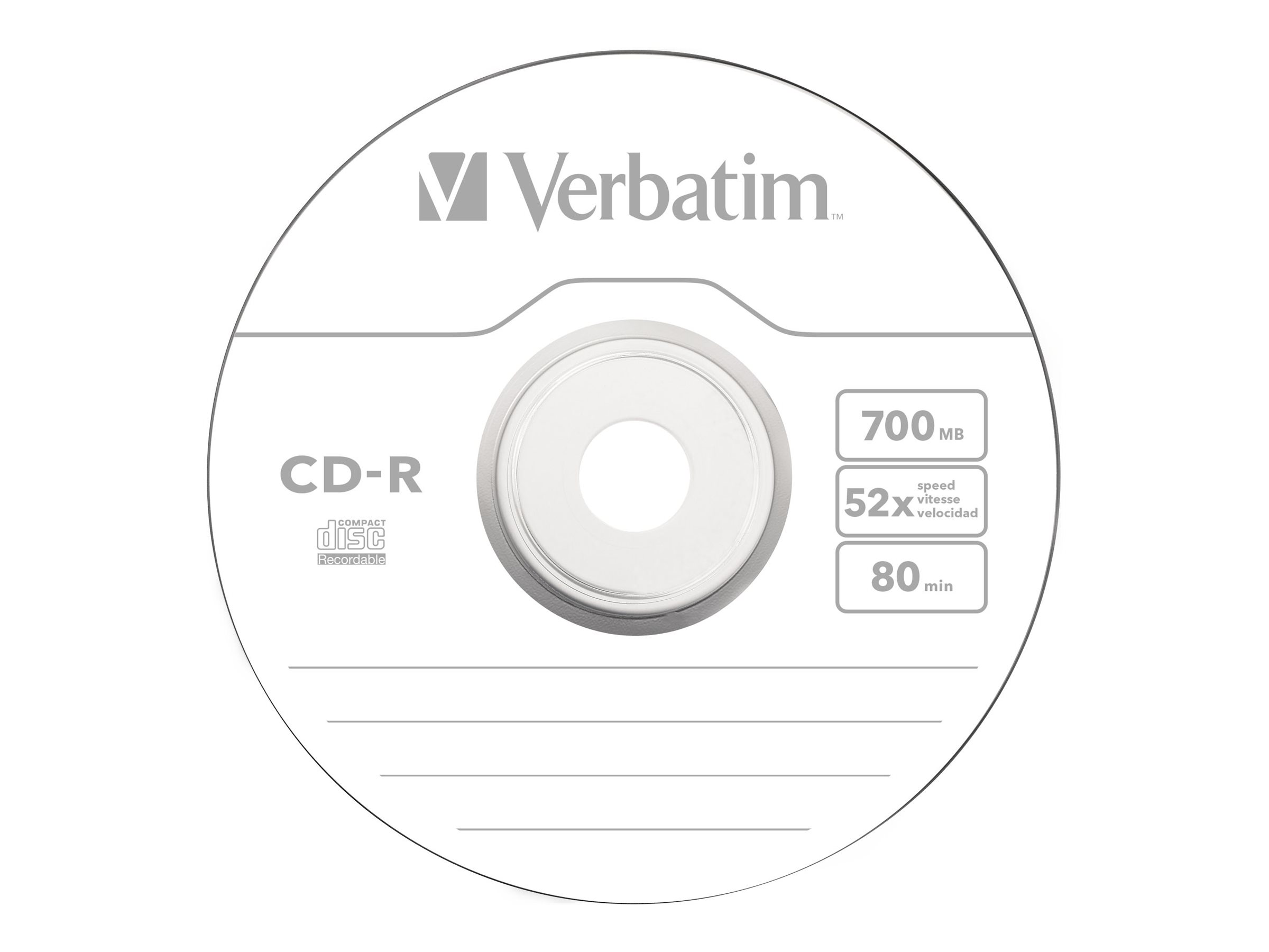 VERBATIM CDR80 700MB 52x (100) SP