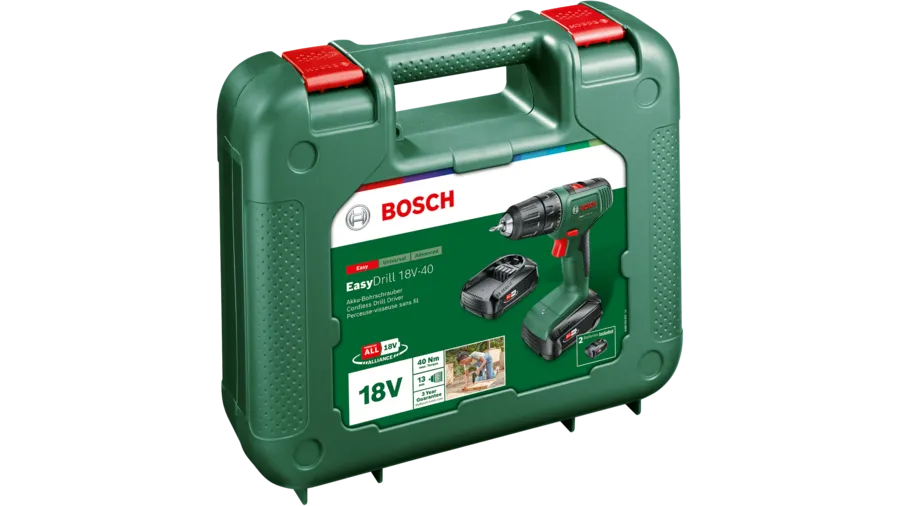 BOSCH Home Garden EasyDrill 18V40 AkkuBohrschrauberSet 18,0 V, mit 2 Akkus