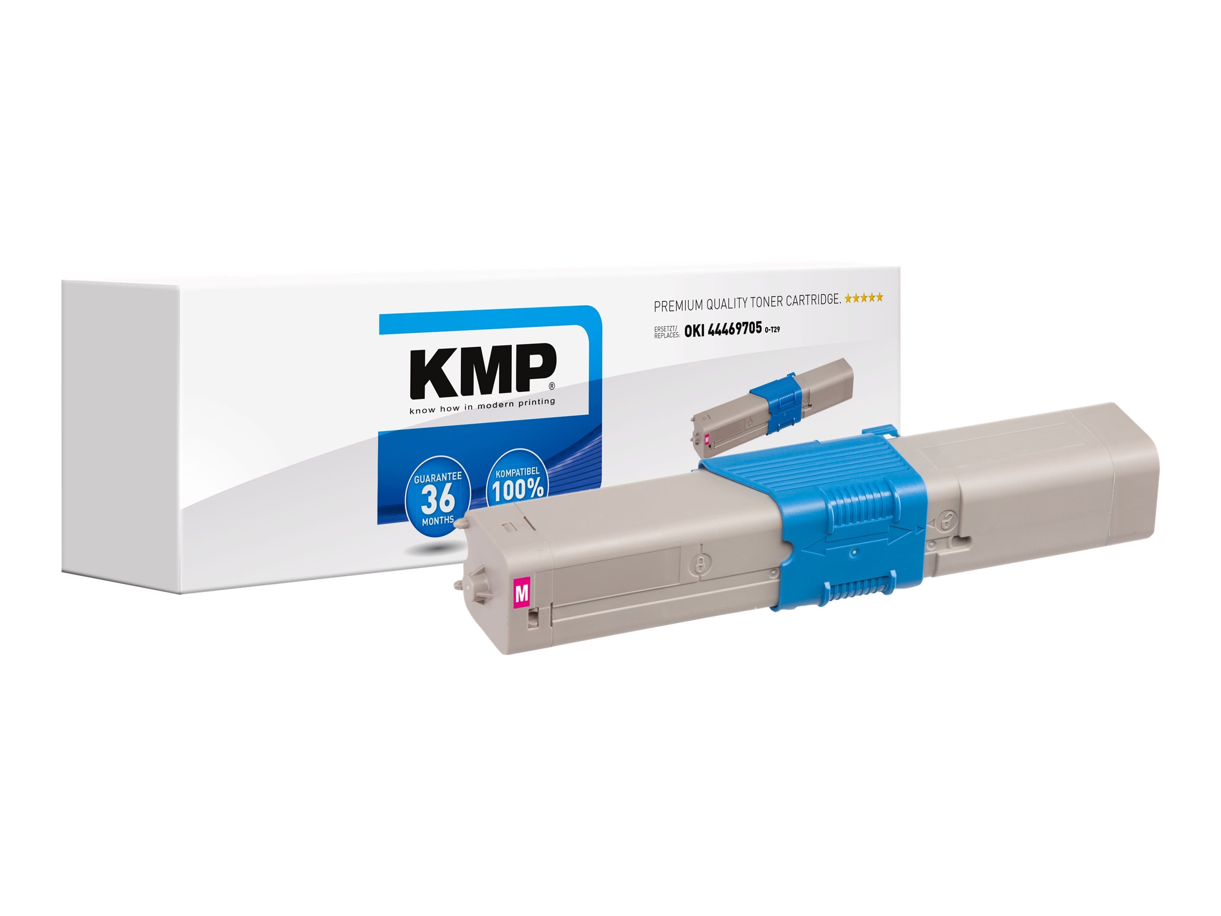 KMP OT29 magenta Toner kompatibel zu OKI 44469705
