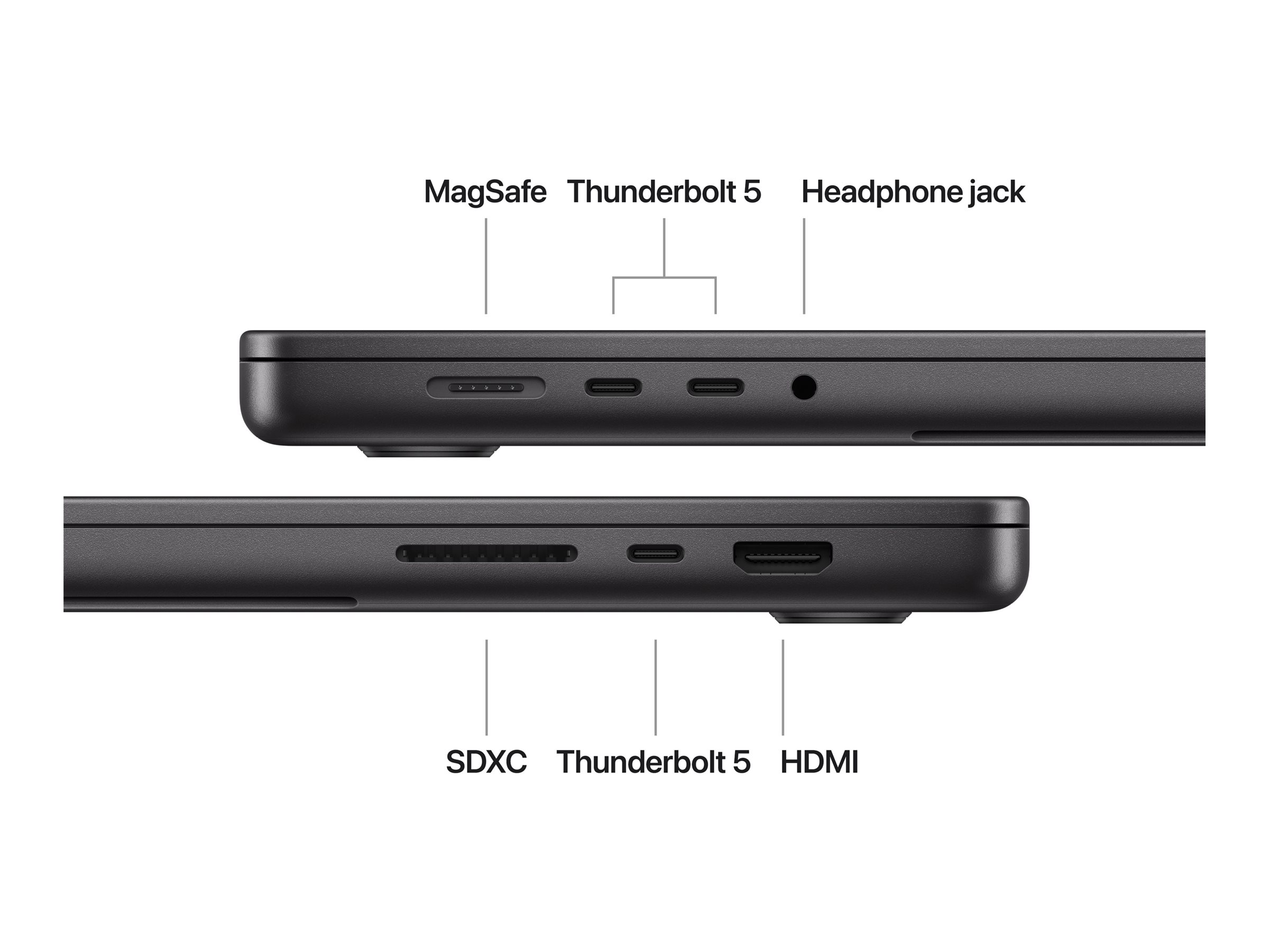 APPLE MacBook Pro 41,05cm 16,2Zoll Apple M4 Pro chip with 14core CPU and 20core GPU 48GB 512GB SSD Space Black