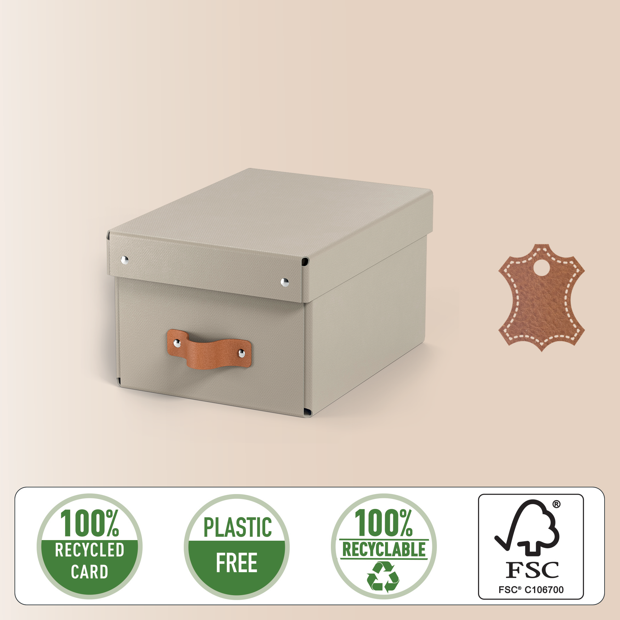 Esselte Leitz Puro Aufbewahrungsbox 7 l beige