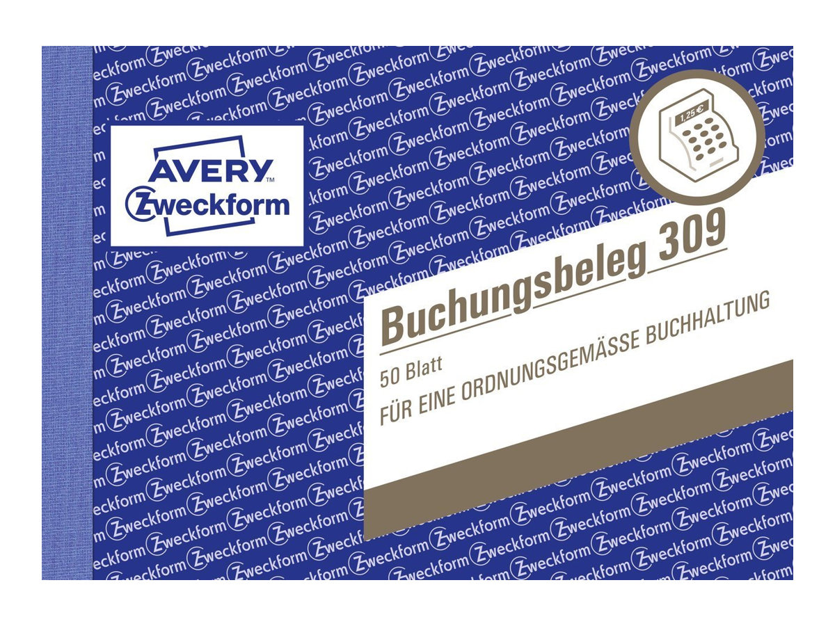 AVERY Zweckform Buchungsbeleg Formularbuch 309 AVERY Zweckform Buchungsbeleg Formularbuch 309
