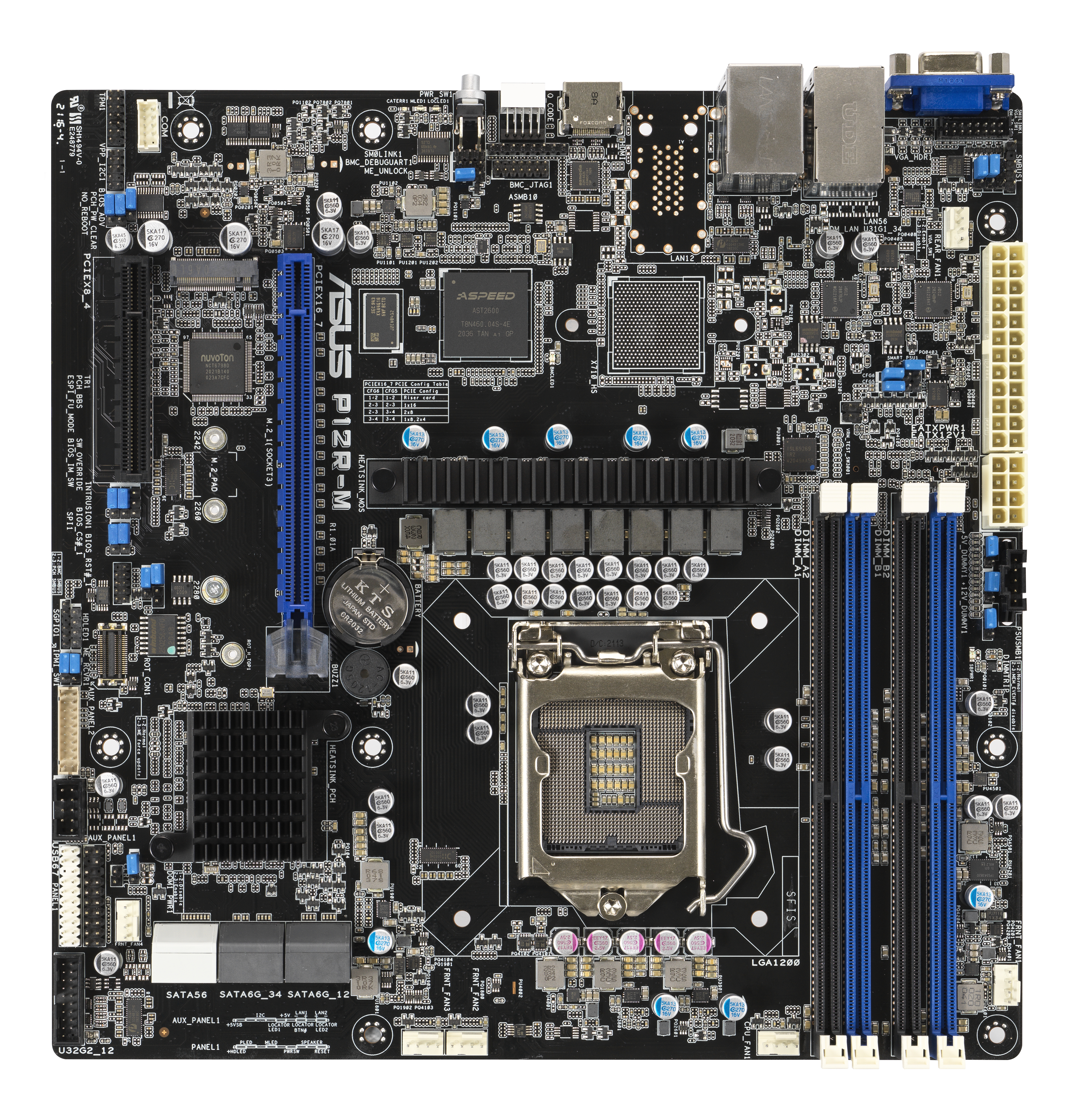 ASUS P12RM LGA1200 mATX Server MB 4xDDR4 1xm2 6xSATA