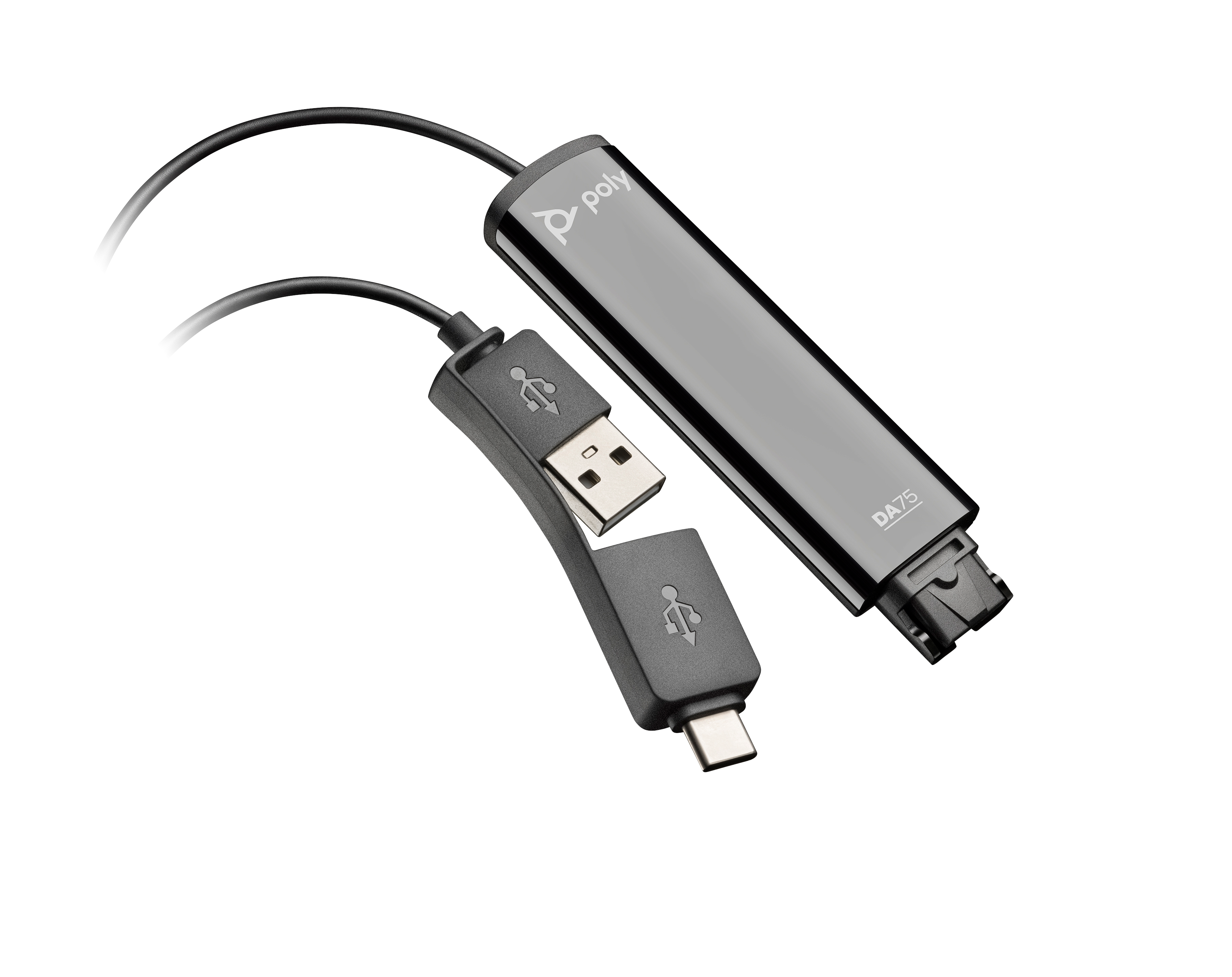 Poly DA75 Wideband QD USBAdapter USBA USBC