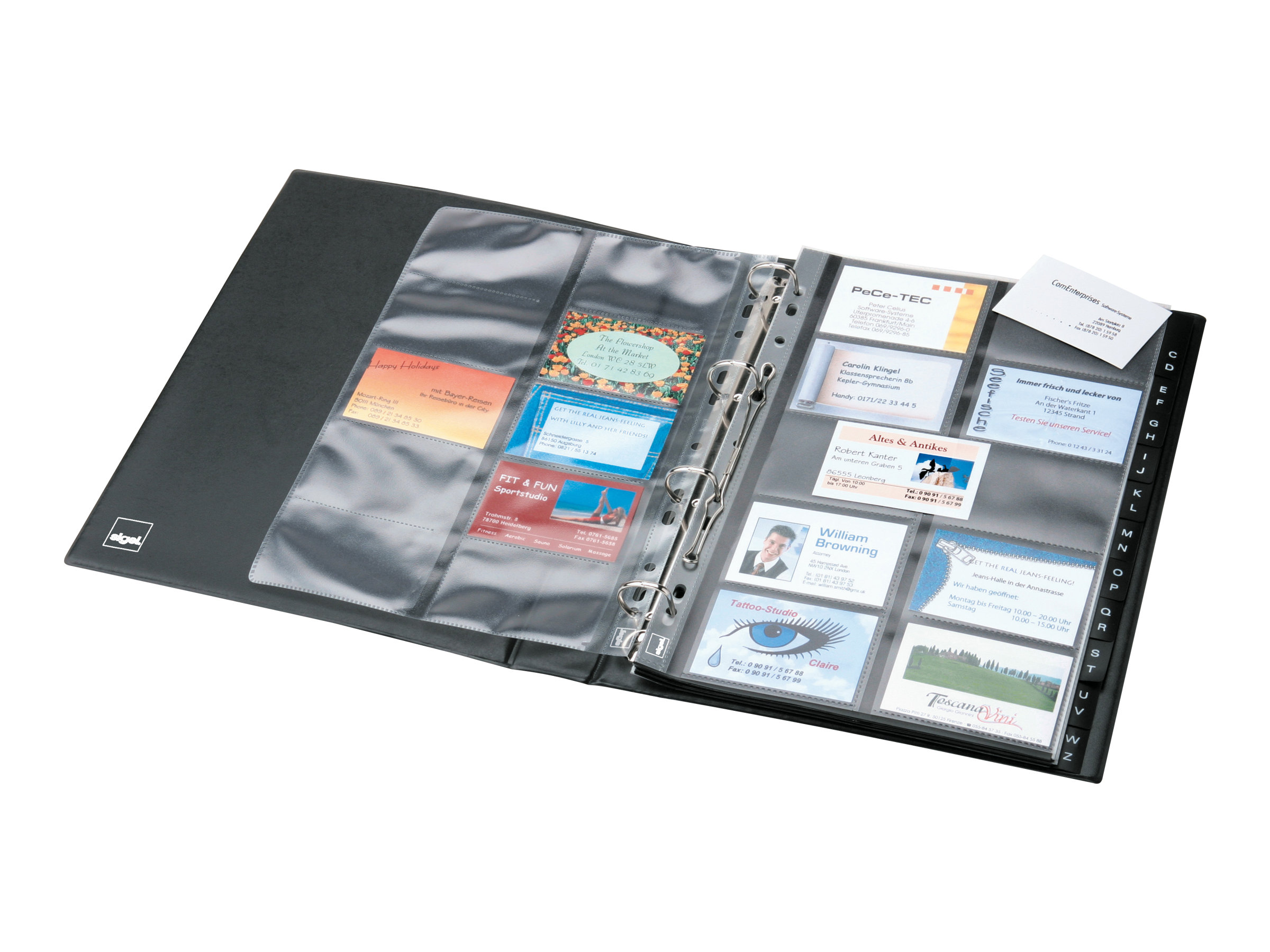 10 SIGEL Visitenkartenhuellen 90 x 58 mm transparent glatt