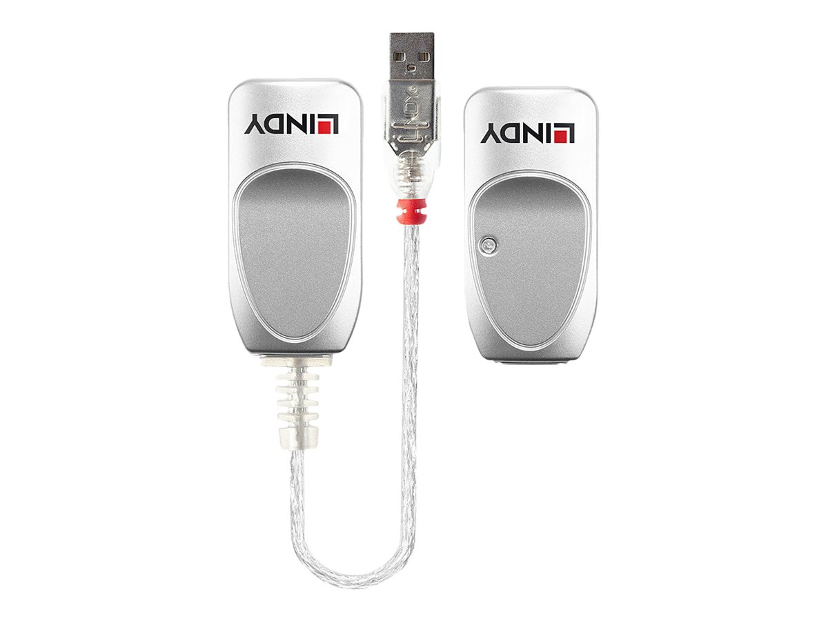 LINDY USB Cat. 5 Extender bis 50m. USB 1.1 Anschluss fuer optionales Netzteil