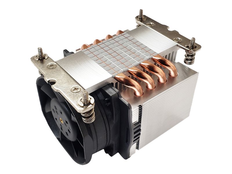 DYNATRON A47 AMD AM4 AM5 Kuehler 2U mit 4 Heat Pipes und Kuehlrippen aus Aluminium Aktiv mit PWM und bis zu 145W TDP