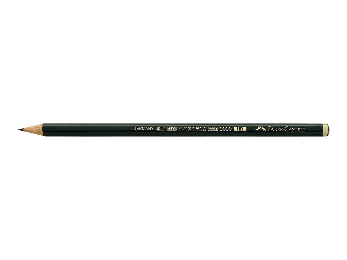 FABER-CASTELL 9000 Bleistift 8B gruen, 1 St. FABER-CASTELL 9000 Bleistift 8B gruen, 1 St.