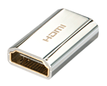LINDY CROMO HDMI Doppelkupplung Kurzer Adapter HDMI Typ A 19 Pol vergoldet