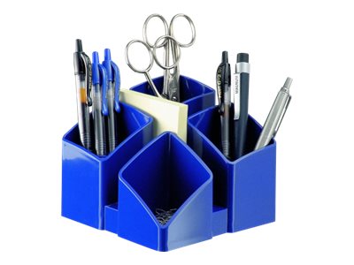 HAN Stiftehalter SCALA blau Polystyrol 4 Faecher 12,5 x 12,5 x 10,0 cm HAN Stiftehalter SCALA blau Polystyrol 4 Faecher 12,5 x 12,5 x 10,0 cm