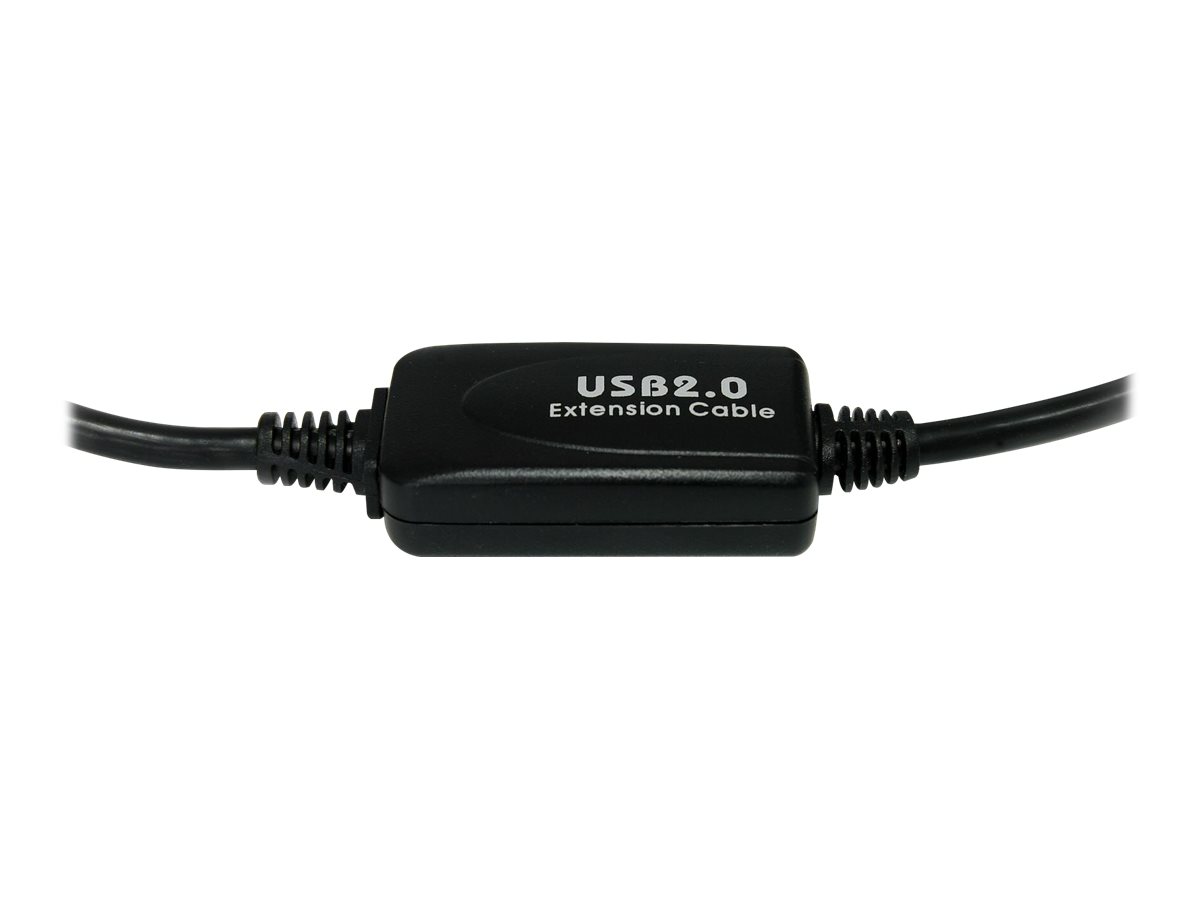 STARTECH.COM 10m Aktives USB 2.0 A auf B Kabel - USB Anschlusskabel - Stecker/Stecker - Schwarz