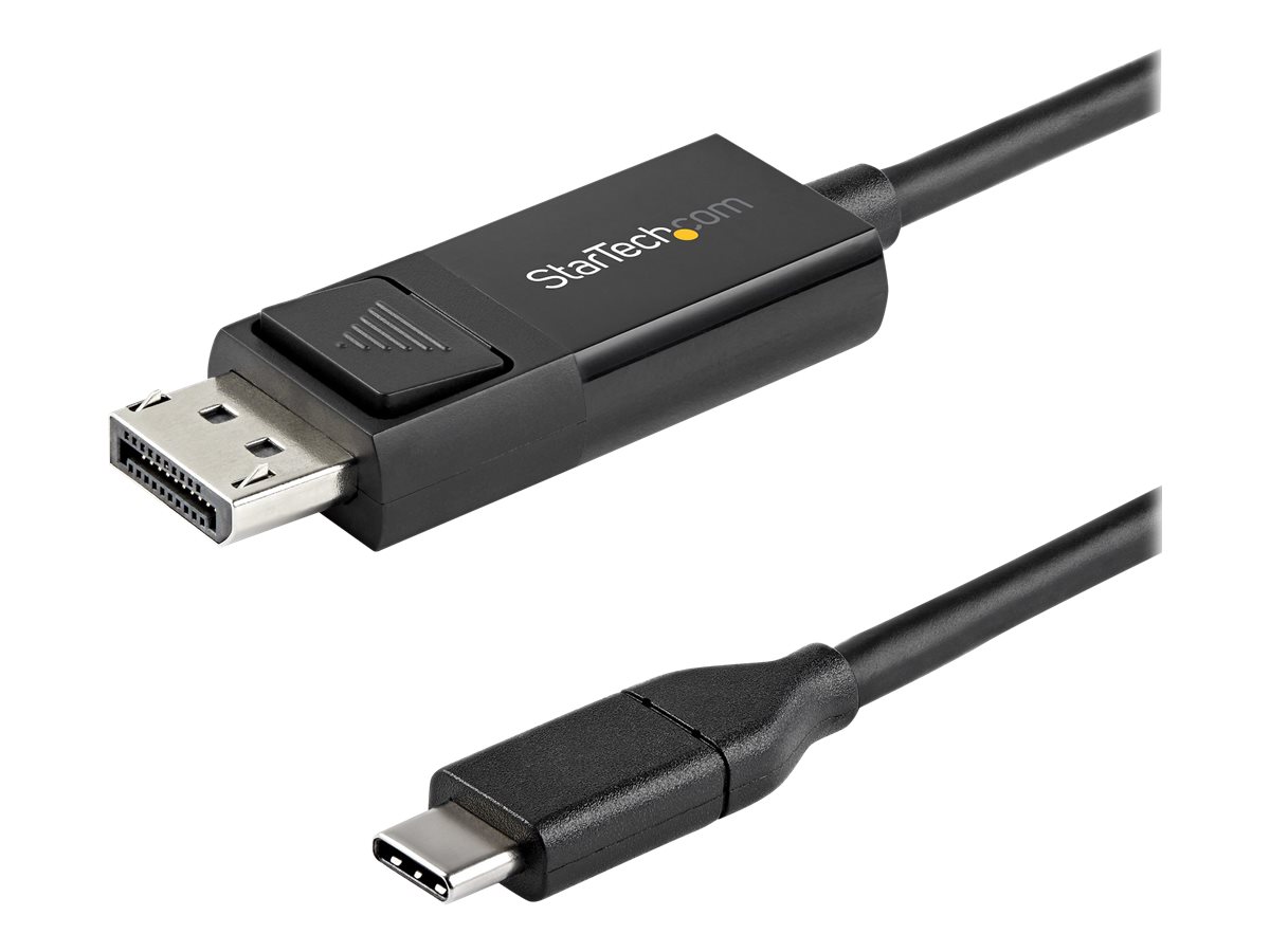 StarTech.com 6ft (2m) USB C to DisplayPort 1.2 Cable 4K 60Hz - Reversible DP to USB-C / USB-C to DP Video Adapter Monitor Cable HBR2/HDR - USB-/DisplayPort-Kabel - 2 m