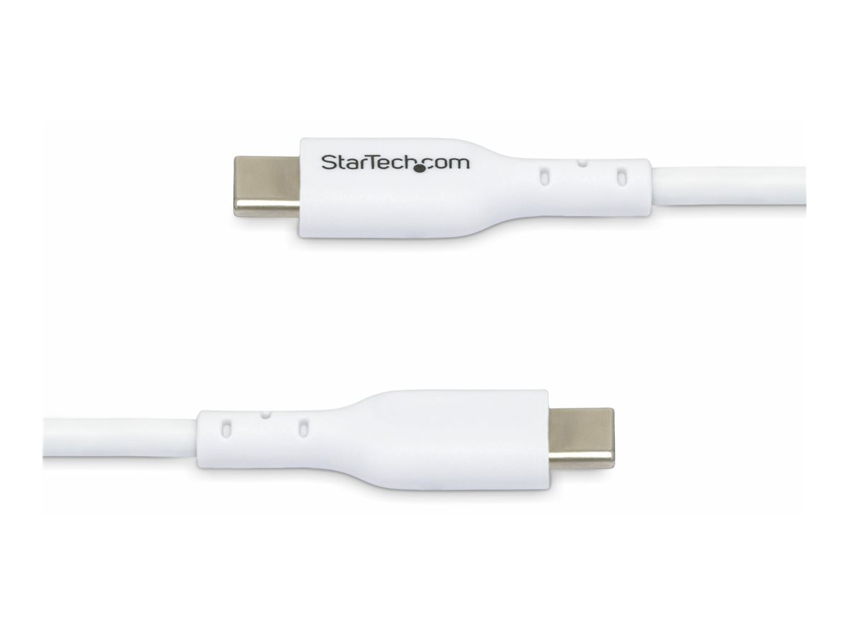 STARTECH.COM 1m USB-C Schnellladekabel USBC Kabel USB 2.0 Typ-C Laptop Ladekabel 60W Power Delivery USB-C auf USB-C Weiss