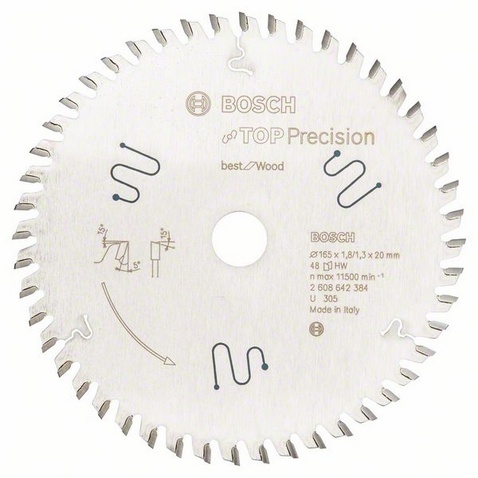 Bosch Best for Wood Kreissägeblatt 165mm 48Z
