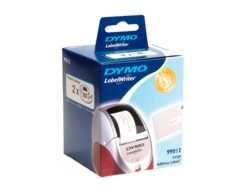 DYMO Etikettenrollen fÃ¼r Etikettendrucker S0722400 weiÃ, 89,0 x 36,0 mm, 2 x 260 Etiketten