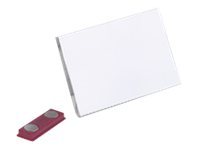 25 DURABLE Namensschilder mit Magnet 9,0 x 5,4 cm