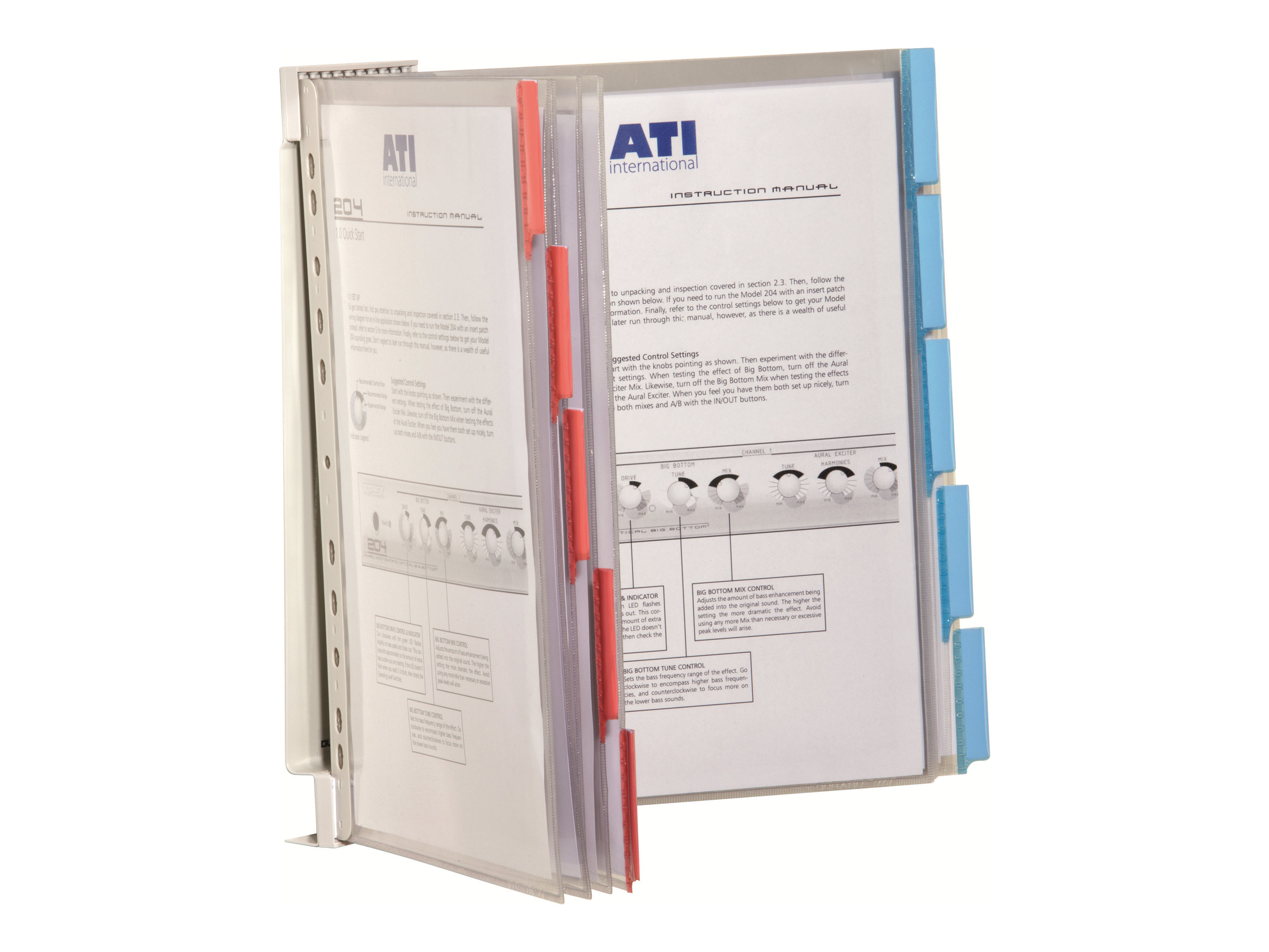 DURABLE Wand-Sichttafelsystem Wandhalter 569100 DIN A4 farbsortiert mit 10 St. Sichttafeln
