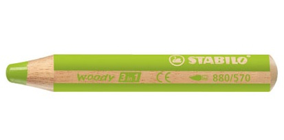 STABILO woody 3 in 1 Buntstift gruen, 1 St. STABILO woody 3 in 1 Buntstift gruen, 1 St.