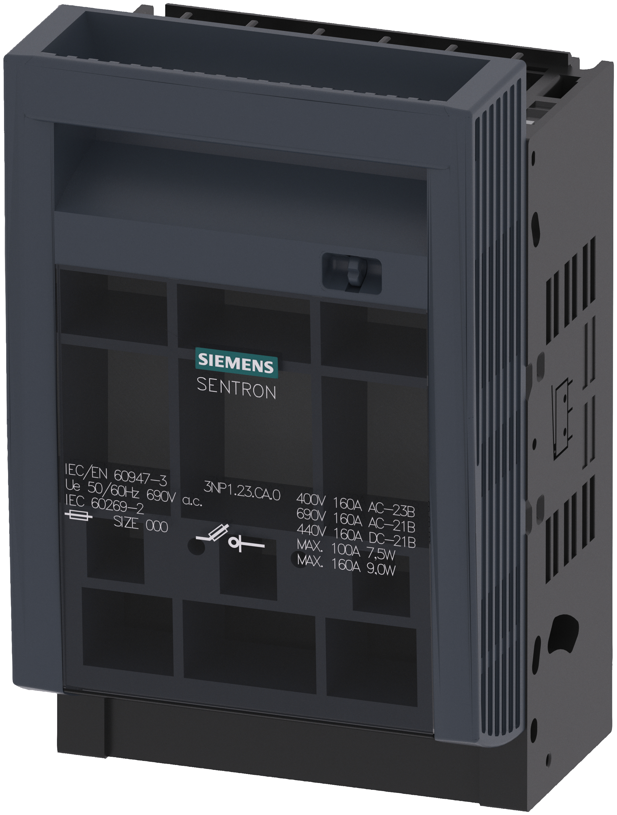 Siemens Sicherungslasttrennschalter 3NP1123-1CA20 3polig NH000 160A Siemens Sicherungslasttrennschalter 3NP1123-1CA20 3polig NH000 160A