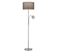 Trio Leuchten Stehleuchte LB24 Nickel-matt/grau excl.1xE27 max.60W Trio Leuchten Stehleuchte LB24 Nickel-matt/grau excl.1xE27 max.60W
