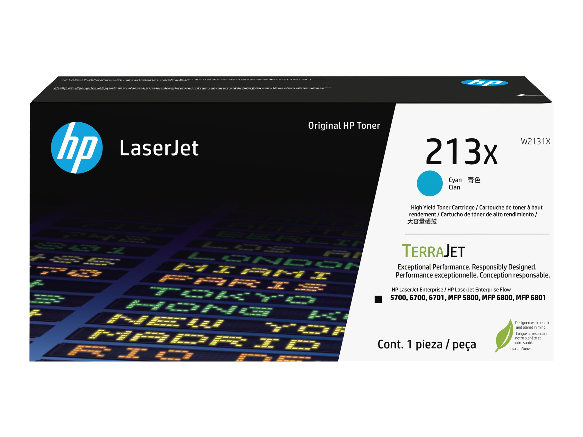 HP 213X (W2131X) cyan Tonerkartusche HP 213X (W2131X) cyan Tonerkartusche