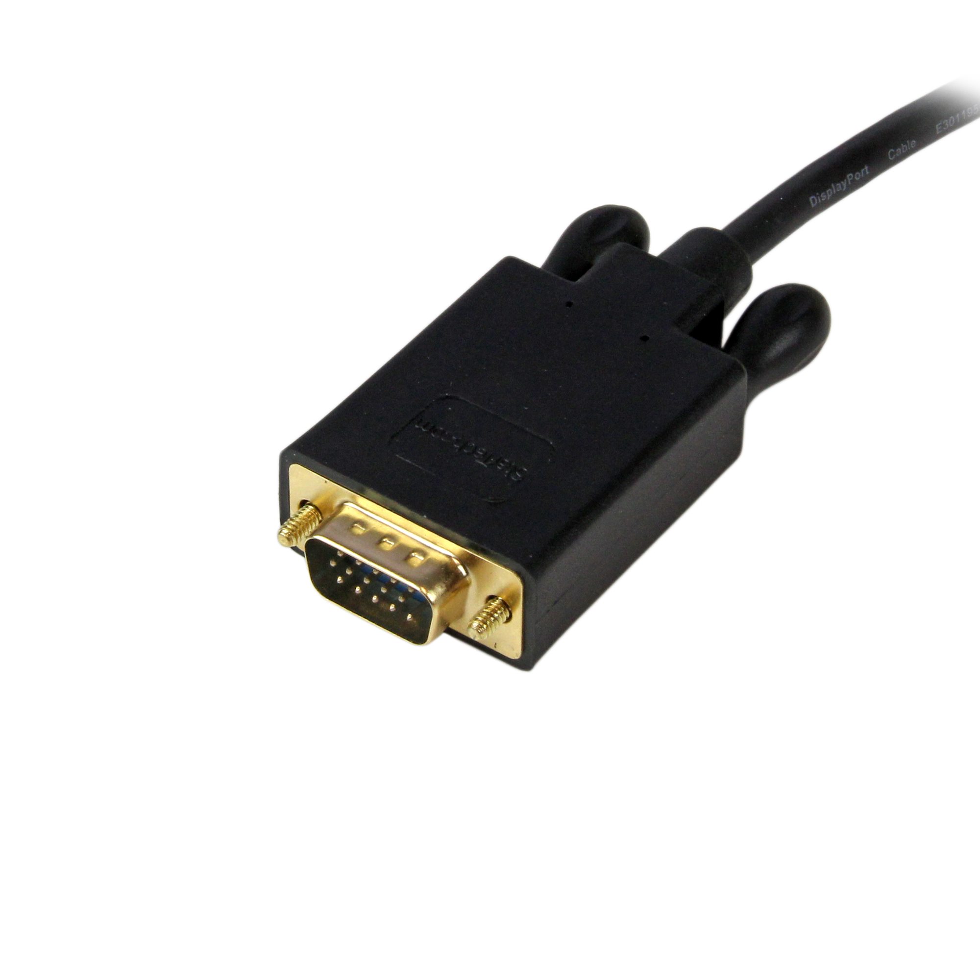 STARTECHCOM 6 ft DisplayPort to VGA Adapter Converter Cable DP to VGA 1920x1200 Black