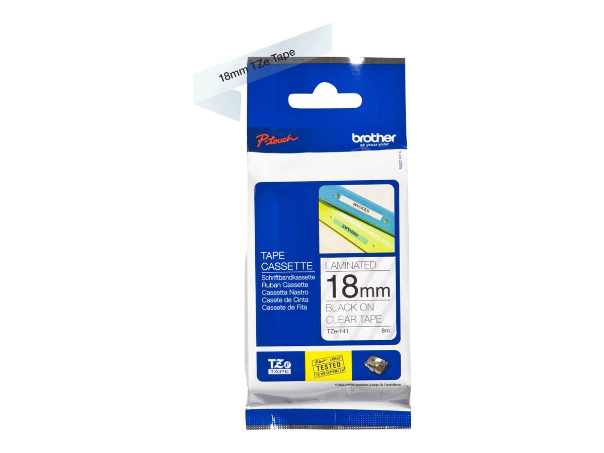 TZE141 BROTHER PT Schriftband 18mm klar TZE141 BROTHER PT Schriftband 18mm klar