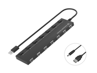 CONCEPTRONIC 7Port Hub USBA207xA20DC oNetz sw
