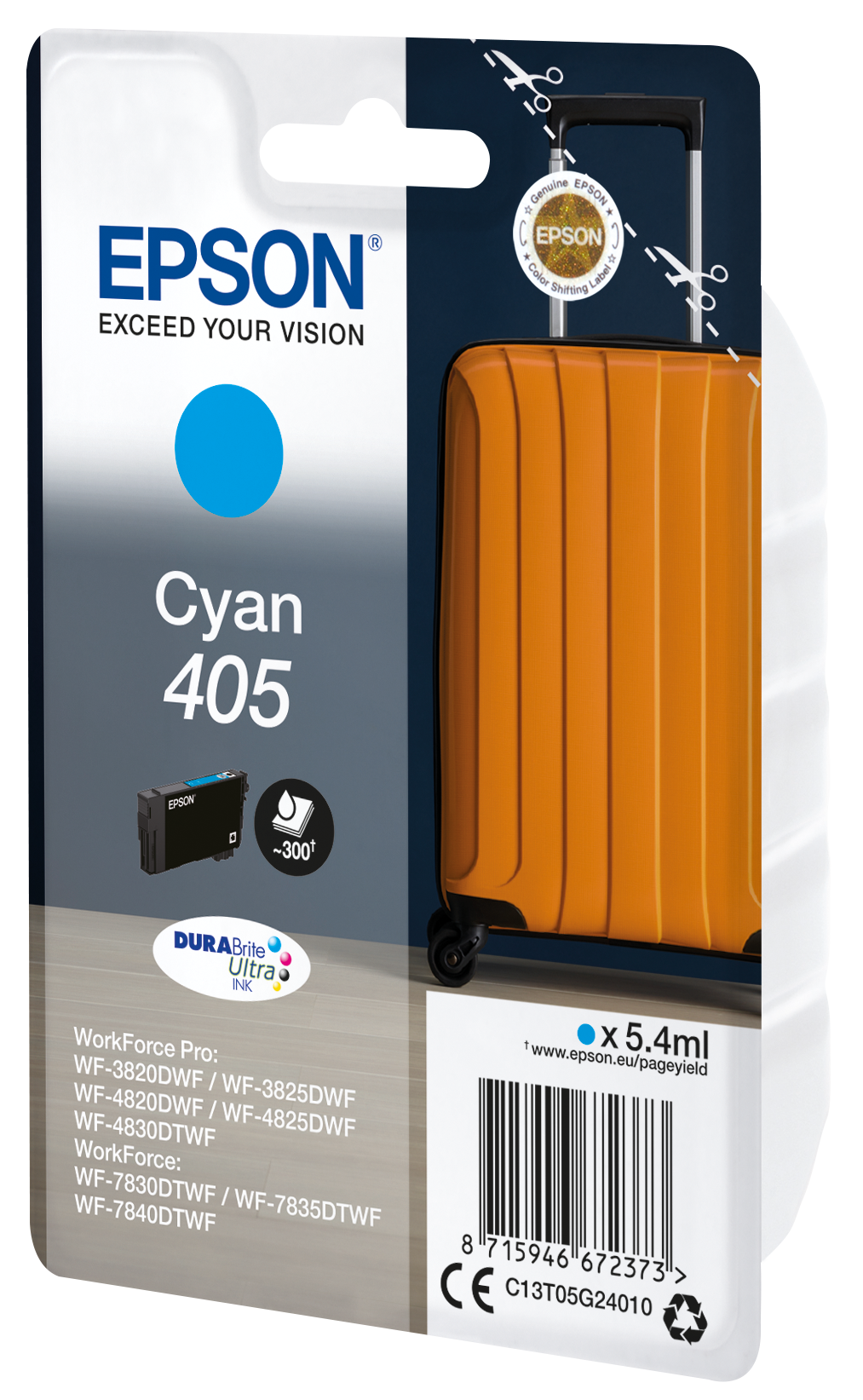 C13T05G24010 EPSON Nr405 WF Tinte cyan
