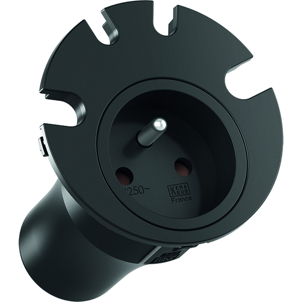 Bachmann LOOP IN UTE Steckdose mit 4x Kabeldurchfuehrung, schwarz (938.002) Bachmann LOOP IN UTE Steckdose mit 4x Kabeldurchfuehrung, schwarz (938.002)