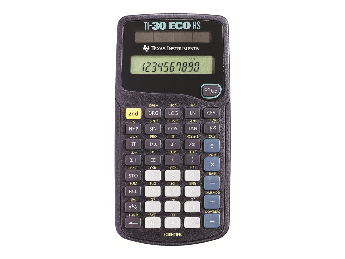 TEXAS INSTRUMENTS TI-30 ECO RS Wissenschaftlicher Taschenrechner schwarz/blau TEXAS INSTRUMENTS TI-30 ECO RS Wissenschaftlicher Taschenrechner schwarz/blau