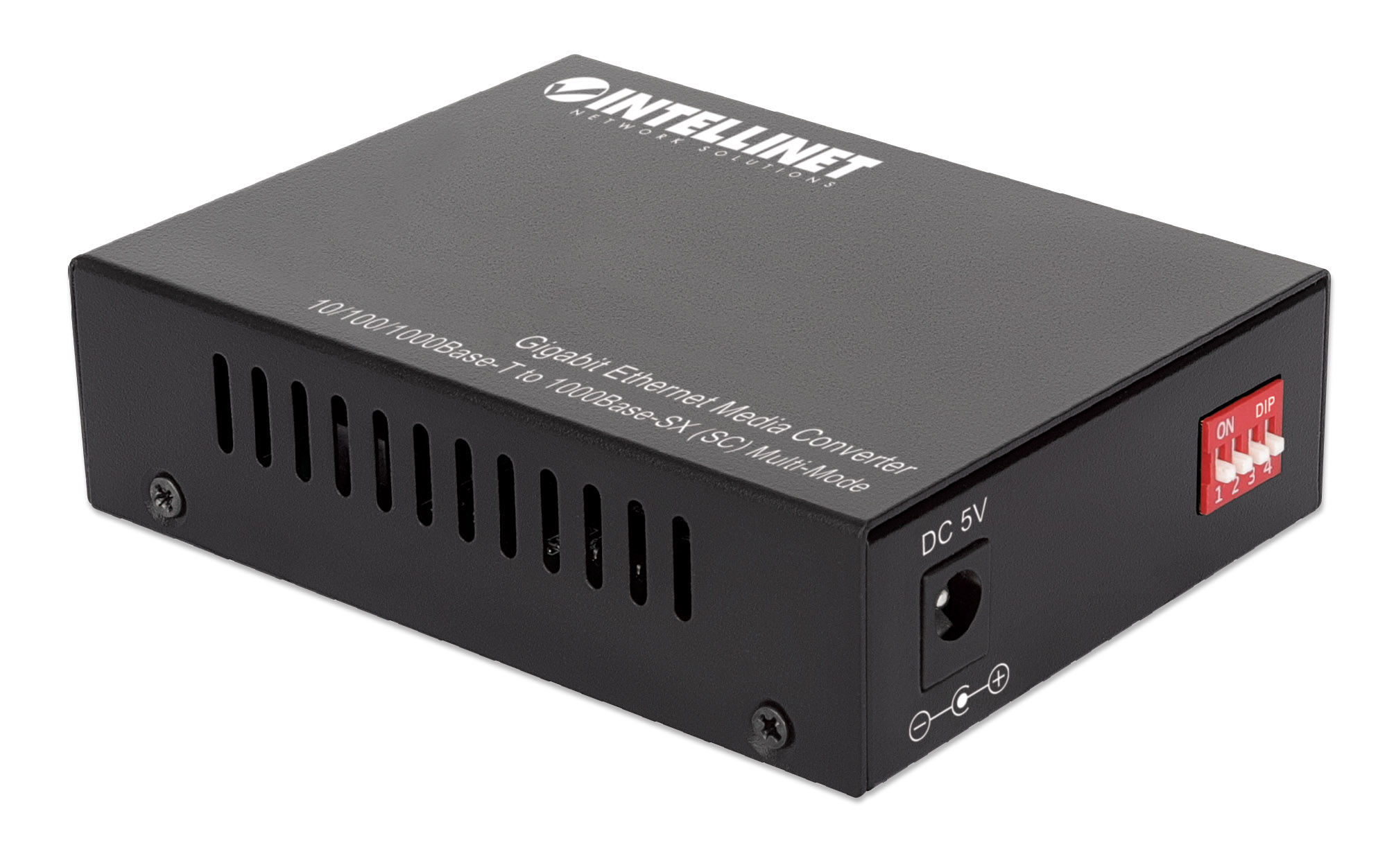 INTELLINET Gigabit Ethernet Medienkonverter 101001000BaseT auf 1000BaseSX SC Multimode 550 m Autonegotiation