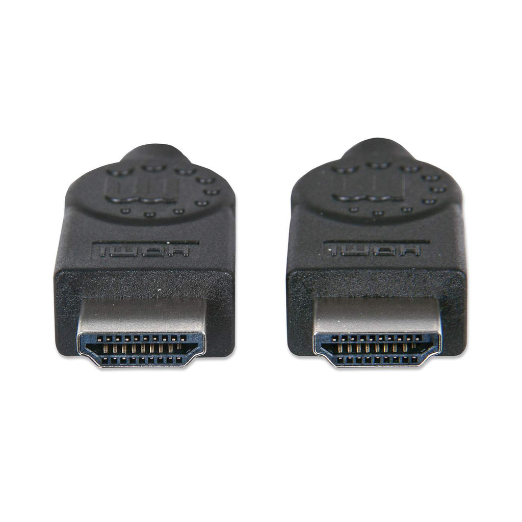 MANHATTAN High Speed HDMIKabel ARC 3D 4K30Hz HDMIStecker auf HDMIStecker geschirmt schwarz 1m