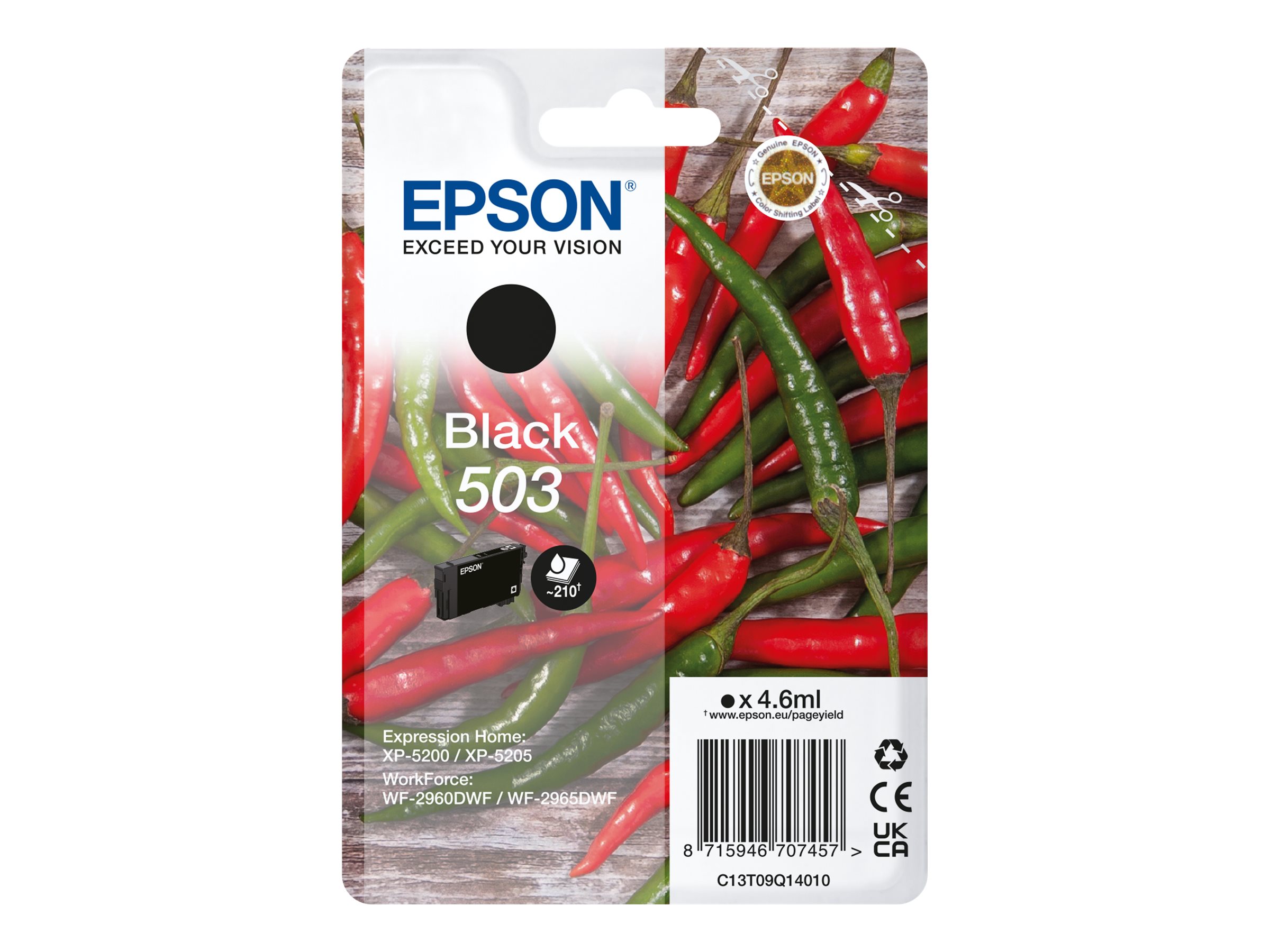 C13T09Q14010 EPSON Nr.503 XP Tinte black C13T09Q14010 EPSON Nr.503 XP Tinte black