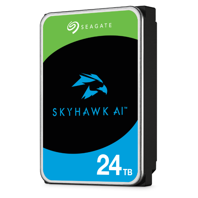 SEAGATE Surveillance Video Optimized AI Skyhawk 24TB HDD SATA 6Gbs 512MB cache 8,89cm 3,5Zoll CMR Helium