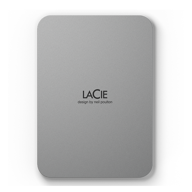 LACIE Mobile Drive HDD USBC 2TB 6,35cm 2,5Zoll Moon Silver mit USBCKabel